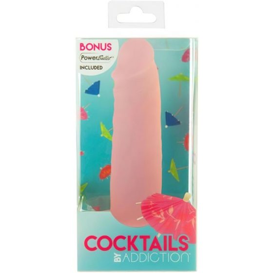 Addiction Coctails - silikonové dildo s prísavkou (broskyňové)