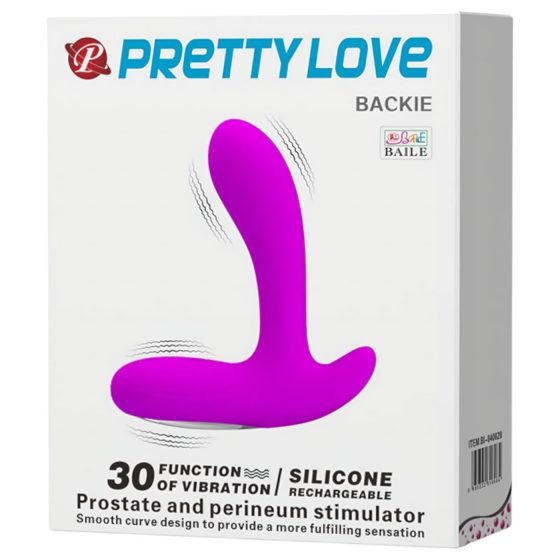 Pretty Love Backie - ružový vibrátor pre prostatu