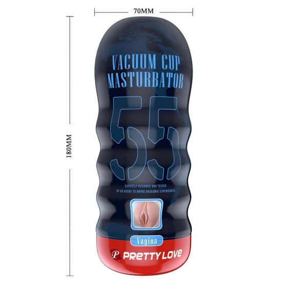 Pretty Love Vacuum Cup - realistická umelá vagína (telová farba)