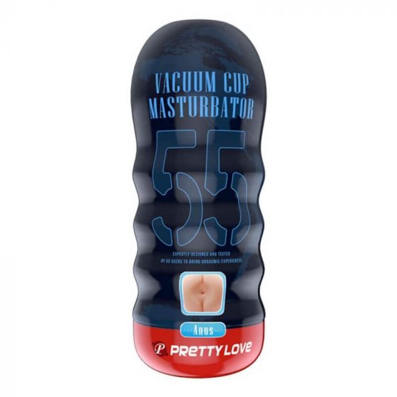 Pretty Love Vacuum Cup - realistický análny masturbátor (prírodní farba)