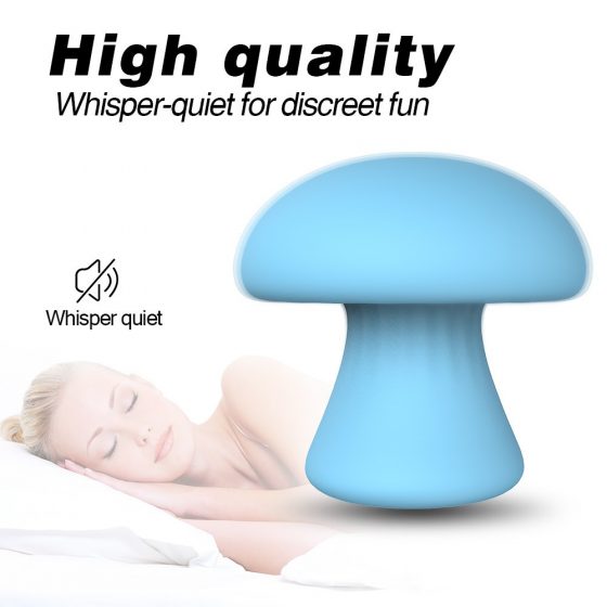 Sex HD Mushroom - dobíjací masážny prístroj na tvár (modrý)