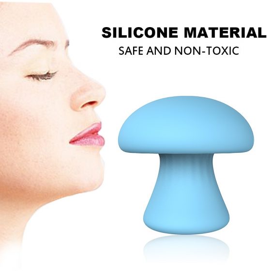 Sex HD Mushroom - dobíjací masážny prístroj na tvár (modrý)