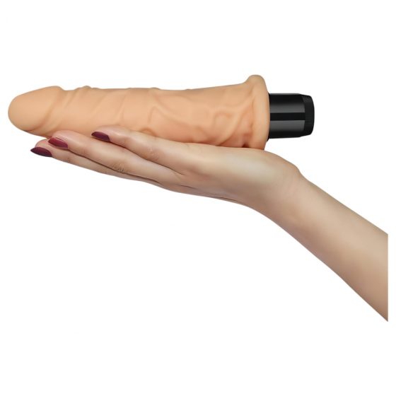 Lovetoy Real Feel - realistický vibrátor - 19 cm (prírodný)