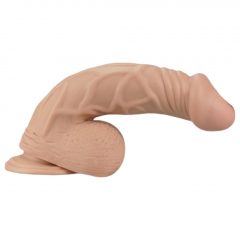   Lovetoy Real Extreme - prísavkový dildó s semenníkmi - 23 cm (prírodný)