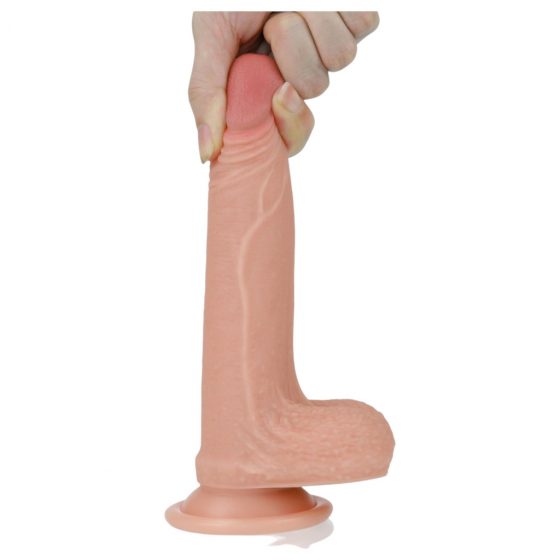 Lovetoy Nature Cock - dvojvrstvové realistické dildo - 18 cm (prírodné)