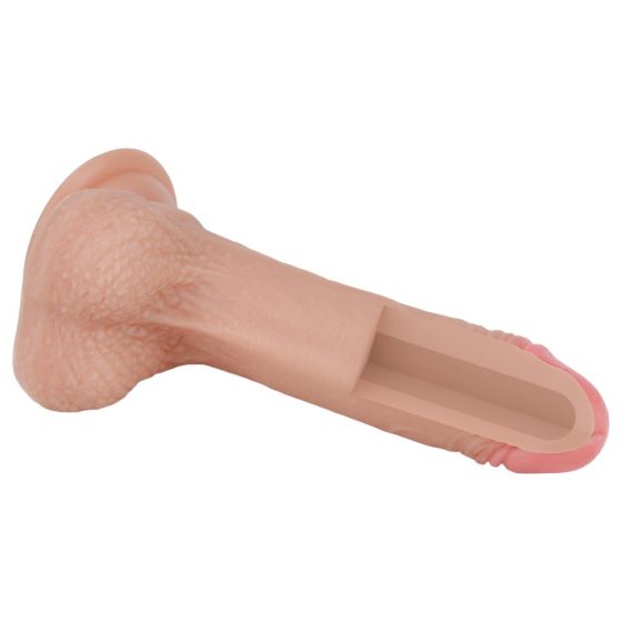 Lovetoy Nature Cock - dvojvrstvové realistické dildo - 18 cm (prírodné)