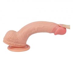 Lovetoy Nature Cock - upínacie dildo - 21 cm (prírodné)