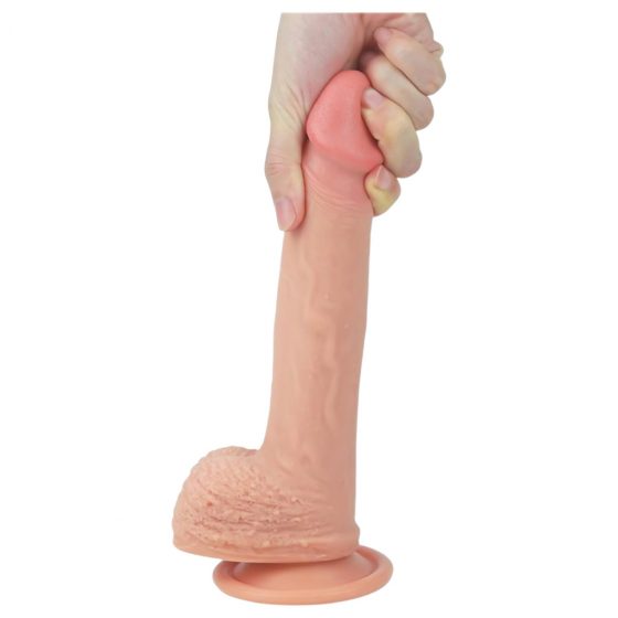 Lovetoy Nature Cock - upínacie dildo - 21 cm (prírodné)