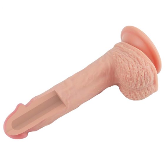 Lovetoy Nature Cock - upínacie dildo - 21 cm (prírodné)