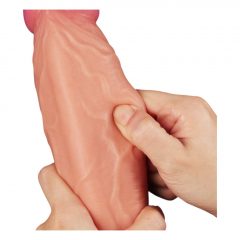   Lovetoy Nature Cock - dvojvrstvový realistický dildo - 25cm (prírodný)