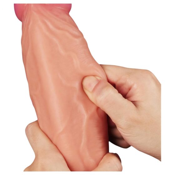 Lovetoy Nature Cock - dvojvrstvový realistický dildo - 25cm (prírodný)