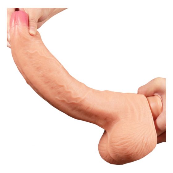 Lovetoy Nature Cock - dvojvrstvové realistické dildo - 28 cm (prírodná farba)