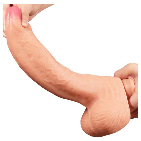 Lovetoy Nature Cock - dvojvrstvové realistické dildo - 28 cm (prírodná farba)