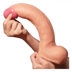   Lovetoy Nature Cock - obojstranné realistické dildo - 30cm (prírodné)