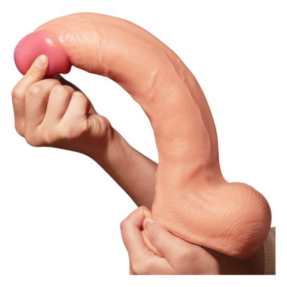 Lovetoy Nature Cock - obojstranné realistické dildo - 30cm (prírodné)