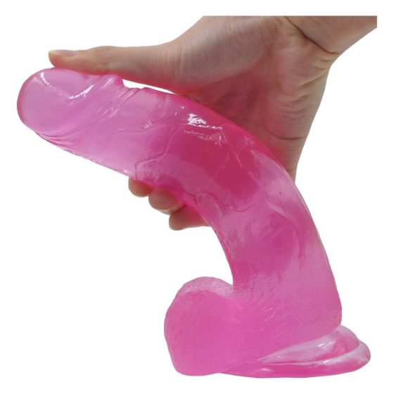 Lovetoy Jelly Studs - realistický dildo s prísavkou - 20 cm (ružový)