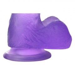   Lovetoy Jelly Studs - realistický dildo s prísavkou - 15 cm (fialový)