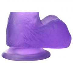   Lovetoy Jelly Studs - realistický dildo s prísavkou - 15 cm (fialový)