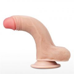   Lovetoy Sliding-Skin - dvojvrstvové dildo - 18 cm (prírodné)