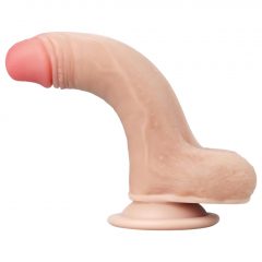   Lovetoy Sliding-Skin - dvojvrstvové dildo - 18 cm (prírodné)