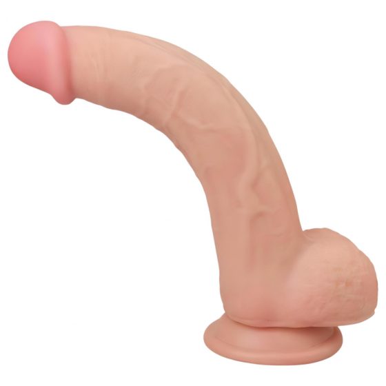 Lovetoy Sliding-Skin - dvojvrstvové dildo - 23 cm (prírodné)