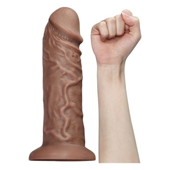 Lovetoy Chubby - dildo s ďatelinovými nožičkami - 25 cm (prírodné)