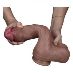   Lovetoy Nature Cock - dvojvrstvové dildo - 26 cm (prírodné)