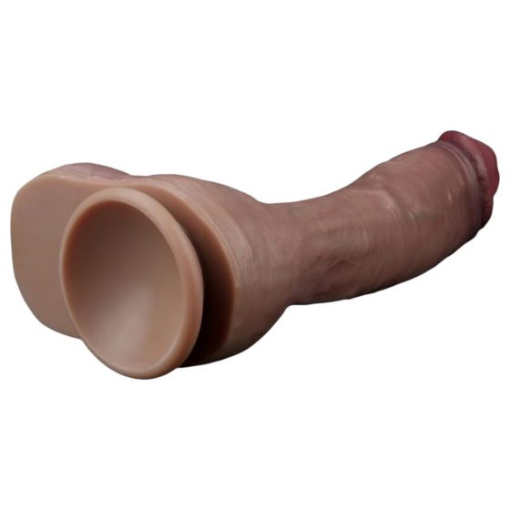 Lovetoy Nature Cock - dvojvrstvové dildo - 26 cm (prírodné)