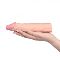 Lovetoy Pleasure X-tender - Penis cape - 19cm (prírodný)