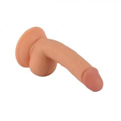   Mr. Rude - upínacie dildo na semenníky - 18 cm (prírodné)