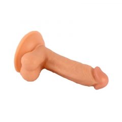   Mr. Rude - upínacie dildo na semenníky - 17 cm (prírodné)