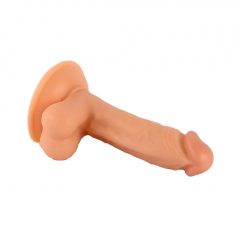   Mr. Rude - upínacie dildo na semenníky - 17 cm (prírodné)