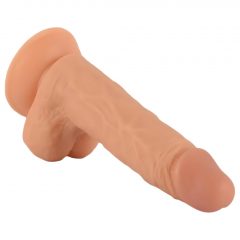   Mr. Rude - upínacie dildo na semenníky - 19 cm (prírodné)