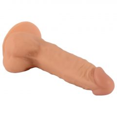   Mr. Rude - upínacie dildo na semenníky - 19 cm (prírodné)