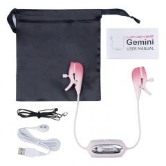   LOVENSE Gemini - smart vibračný klip na bradavky (ružový)