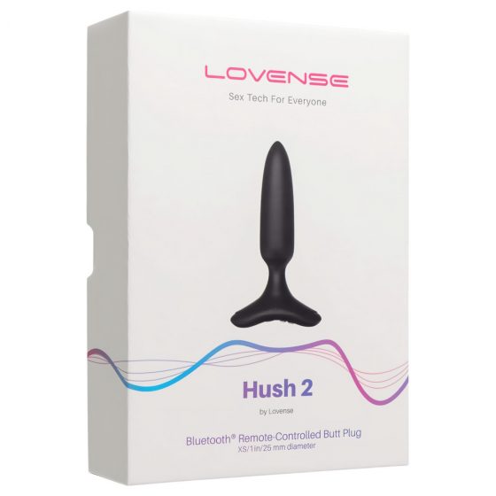 LOVENSE Hush 2 XS - dobíjací malý análny vibrátor (25 mm) - čierny