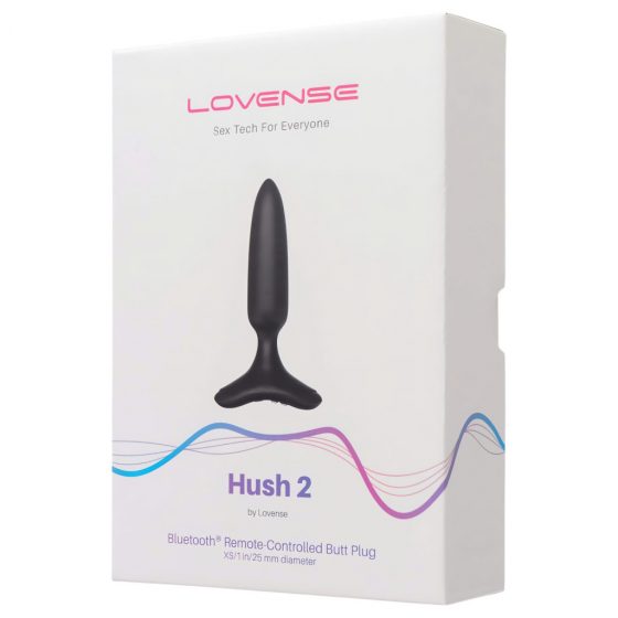 LOVENSE Hush 2 XS - dobíjací malý análny vibrátor (25 mm) - čierny