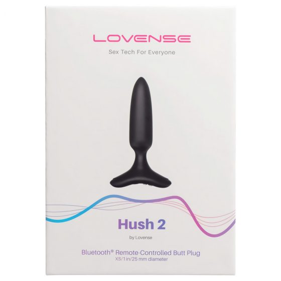 LOVENSE Hush 2 XS - dobíjací malý análny vibrátor (25 mm) - čierny