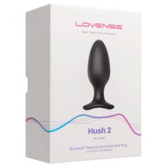   LOVENSE Hush 2 L - nabíjací análny vibrátor (57mm) - čierny