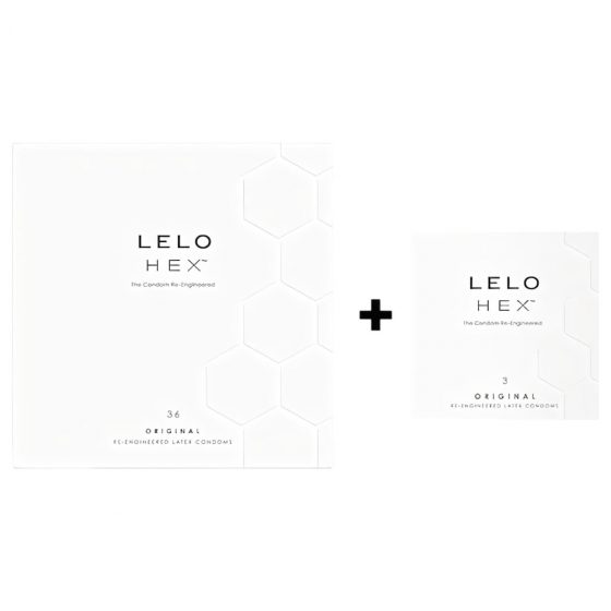 LELO Hex Original - luxusné balenie kondómov (36+3ks)