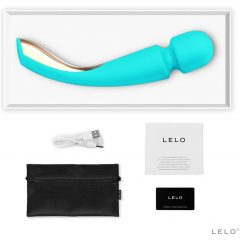   LELO Smart Wand 2 - veľký - dobíjací masážny vibrátor (tyrkysový)