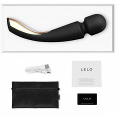   LELO Smart Wand 2 - veľký - dobíjací masážny vibrátor (čierny)