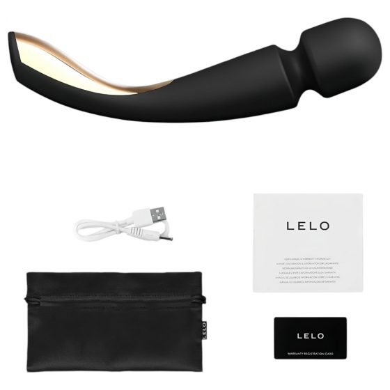 LELO Smart Wand 2 - veľký - dobíjací masážny vibrátor (čierny)