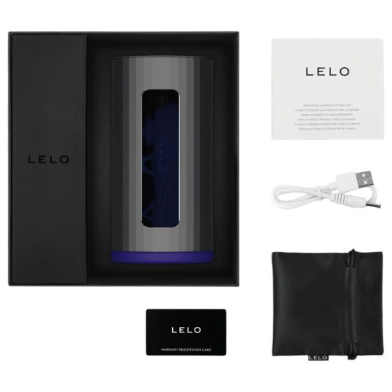 LELO F1s V2 - Interaktívny masturbátor Soundwave (čierno-modrý)