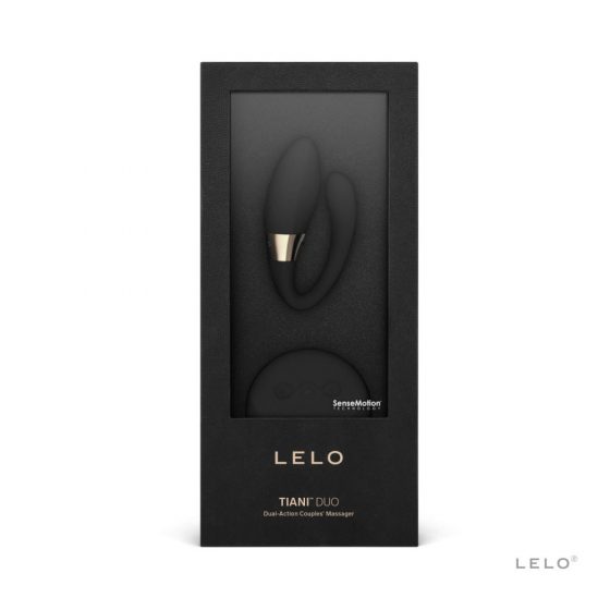 LELO Tiani Duo - silikónový vibrátor (čierny)