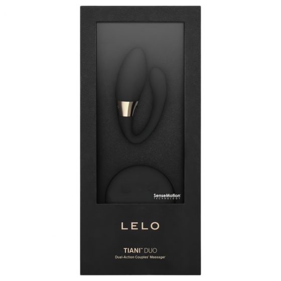 LELO Tiani Duo - silikónový vibrátor (čierny)