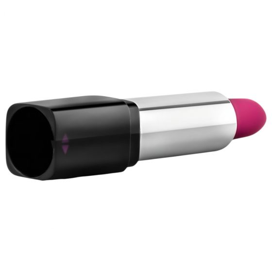 Blush Lipstick Rosé - vodotesný vibrátor na pery (čierno-ružový)