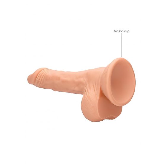 RealRock Dong 7 - realistické dildo s penisom (17 cm) - prírodné