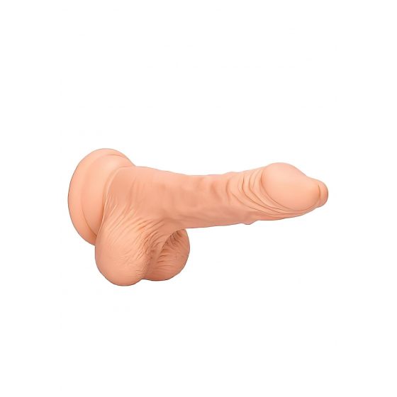 RealRock Dong 7 - realistické dildo s penisom (17 cm) - prírodné