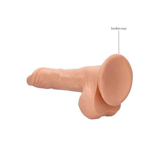 RealRock Dong 8 - realistické dildo s penisom (20 cm) - prírodné